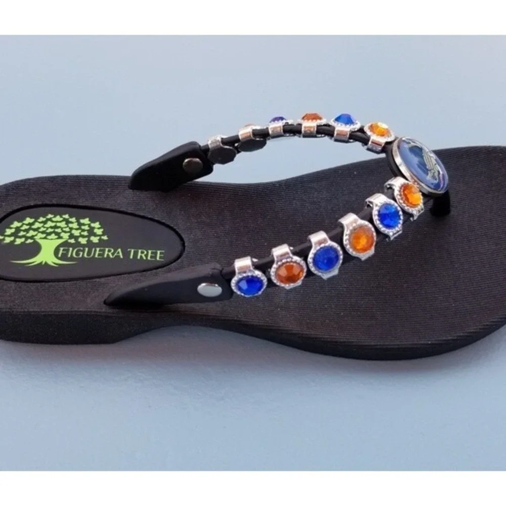 Ali Beautiful Crystal Flip‎ Flops Sandals SUPER COMFY Size 10